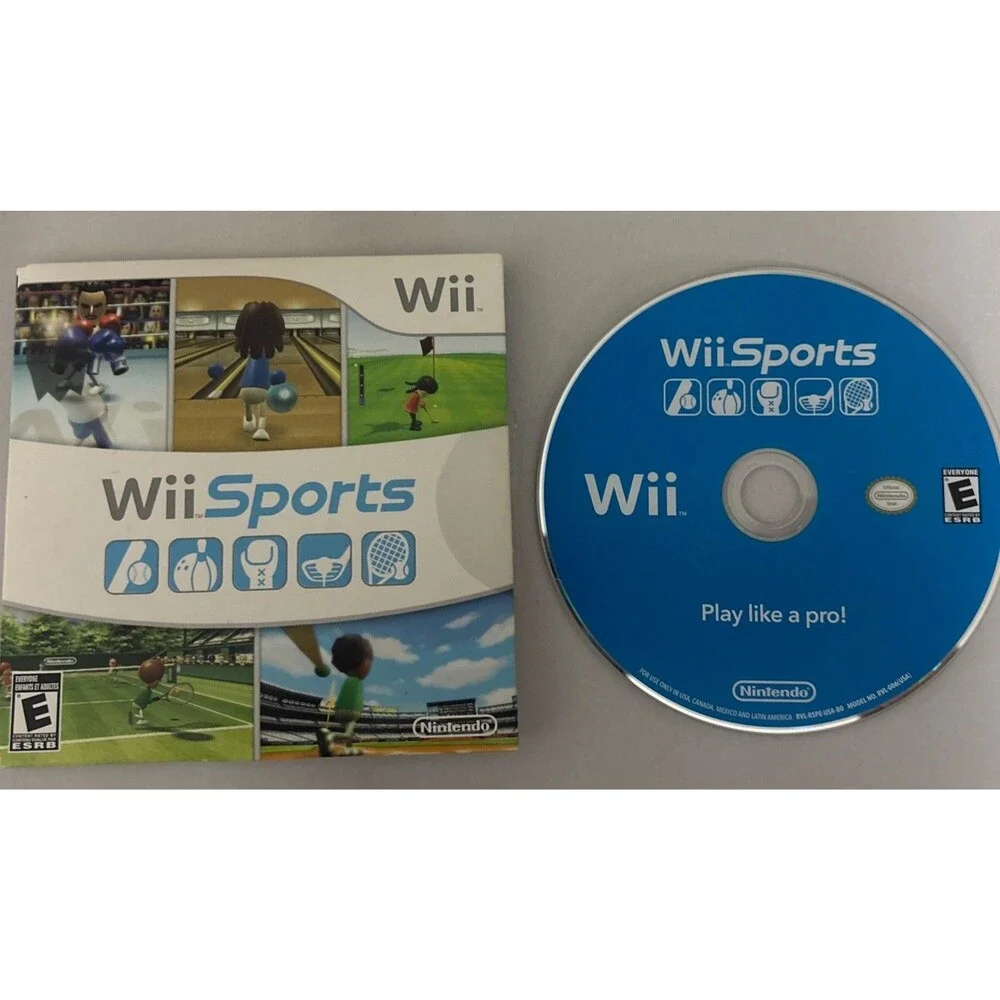 Wii Sports (Nintendo Wii) Cardboard Sleeve CIB COMPLETE